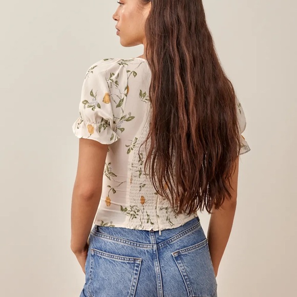 Reformation Delevan Top - Citron - Picture 3 of 7